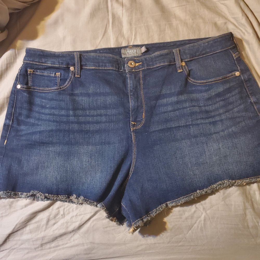 Torrid Dark Blue Jean Shorts